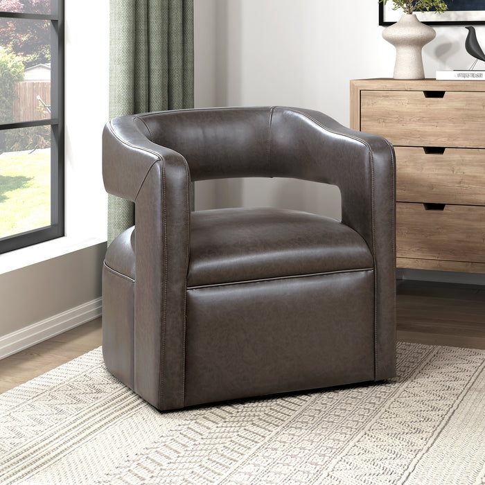OakvillePark Azura Faux Leather Swivel Chair