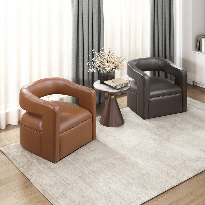 OakvillePark Azura Faux Leather Swivel Chair