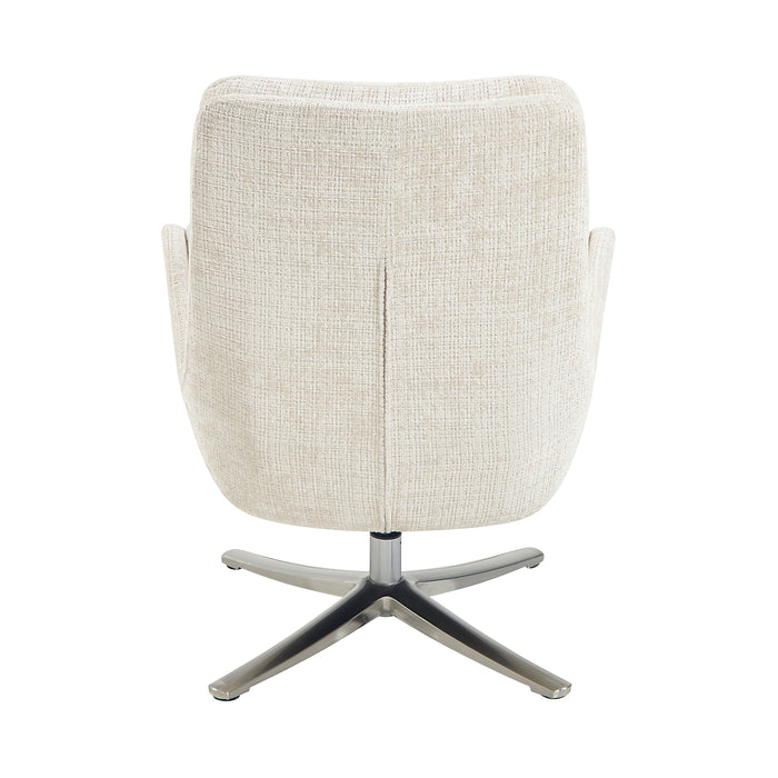 OakvillePark Windmere Chenille Swivel Chair with Ottoman
