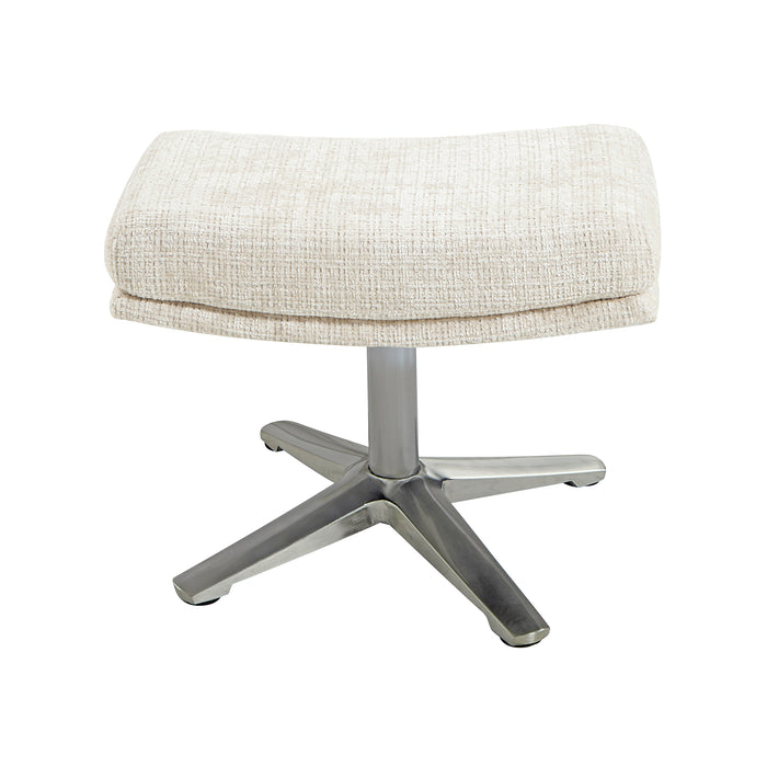 OakvillePark Windmere Chenille Swivel Chair with Ottoman