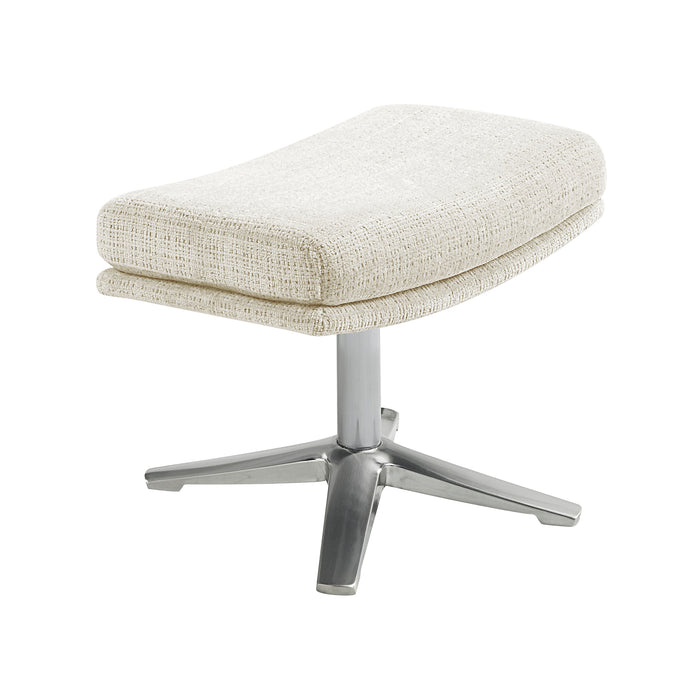 OakvillePark Windmere Chenille Swivel Chair with Ottoman