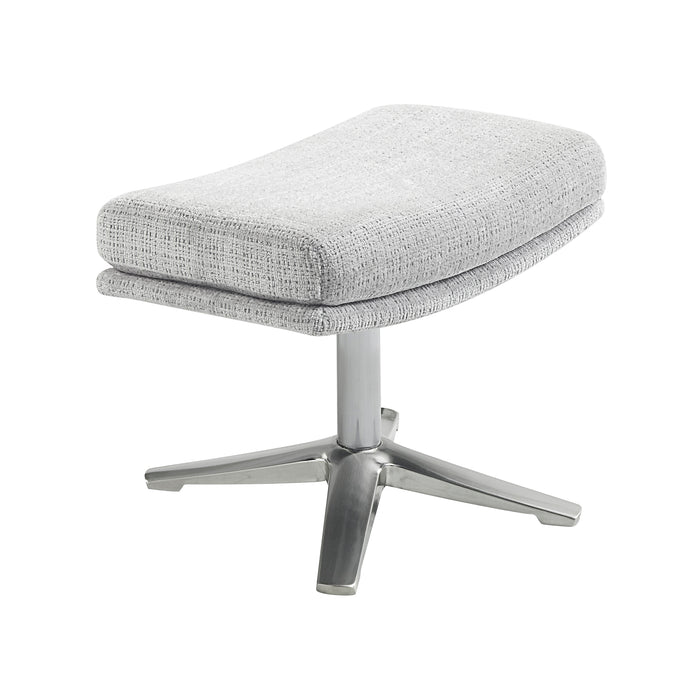 OakvillePark Windmere Chenille Swivel Chair with Ottoman