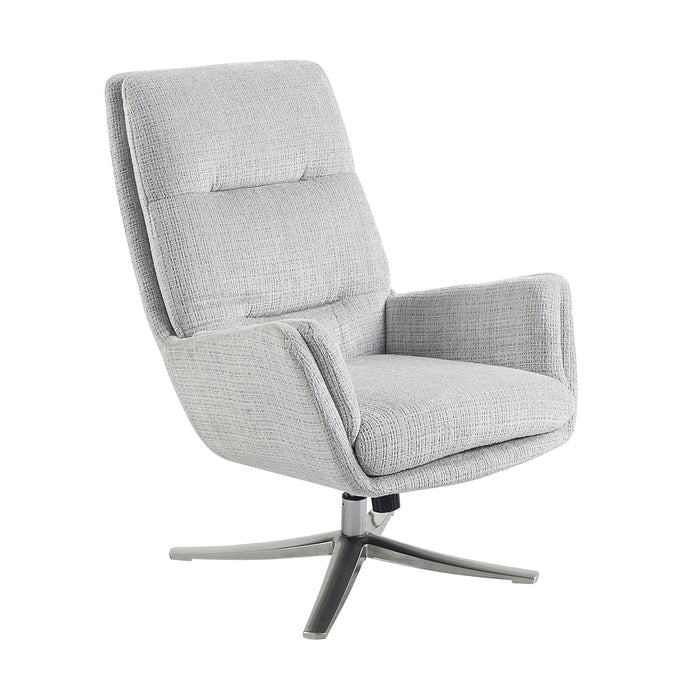 OakvillePark Windmere Chenille Swivel Chair with Ottoman