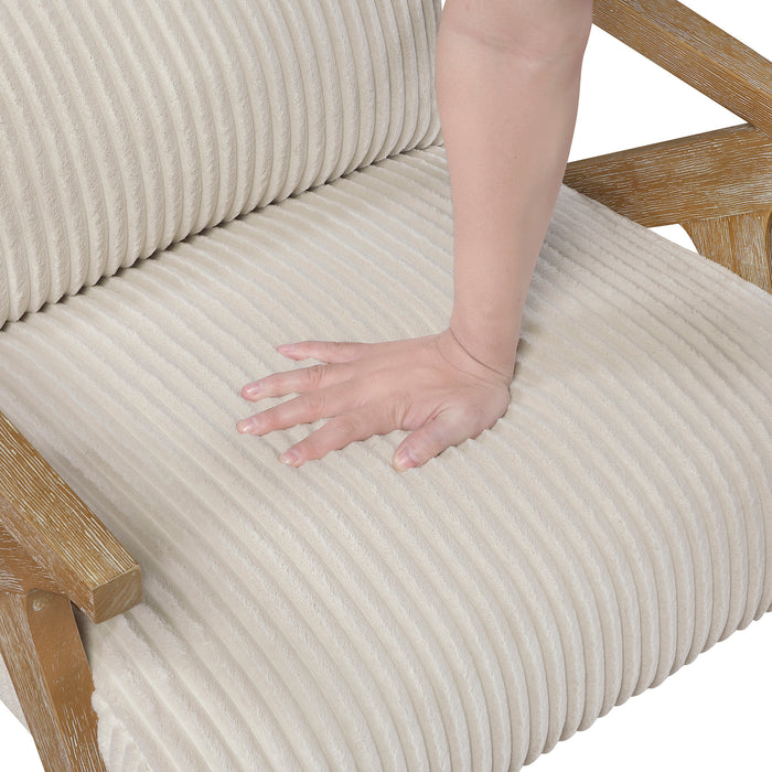 OakvillePark Papyrus Corduroy Accent Chair