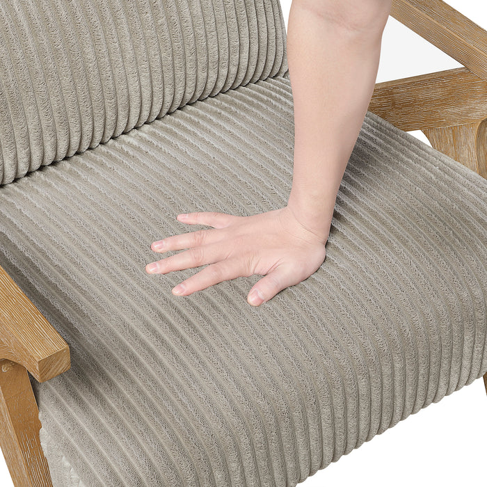 OakvillePark Papyrus Corduroy Accent Chair