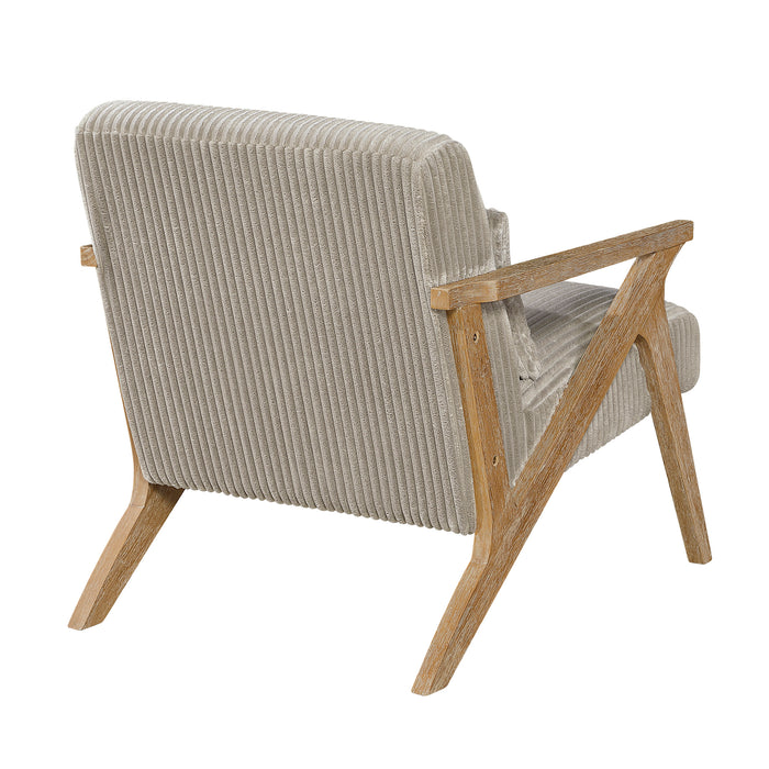 OakvillePark Papyrus Corduroy Accent Chair