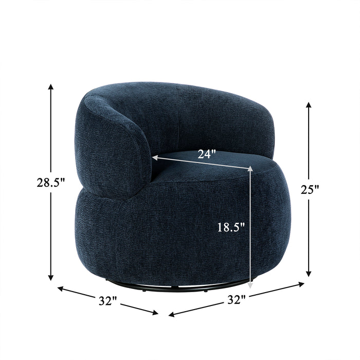 OakvillePark Cressida Chenille Swivel Chair