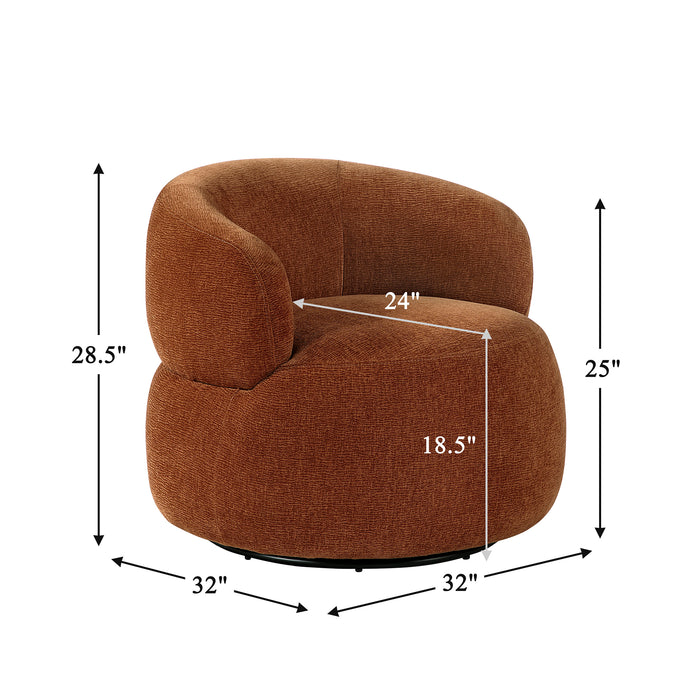 OakvillePark Cressida Chenille Swivel Chair