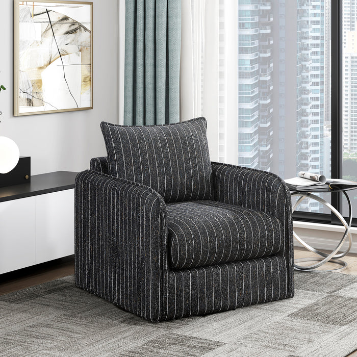 OakvillePark Earl Textured Fabric Swivel Chair