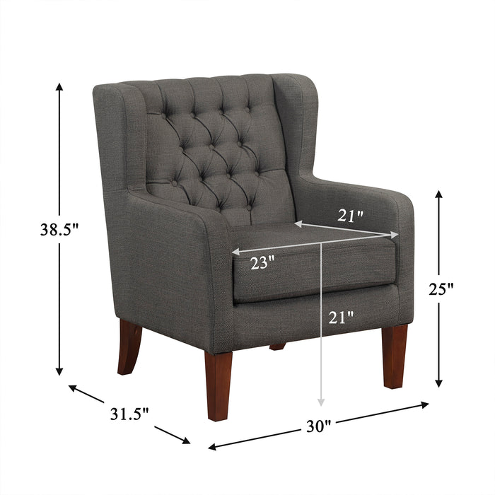 OakvillePark Varen Textured Fabric Accent Chair