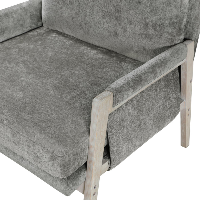 OakvillePark Glentop Chenille Fabric Accent Chair