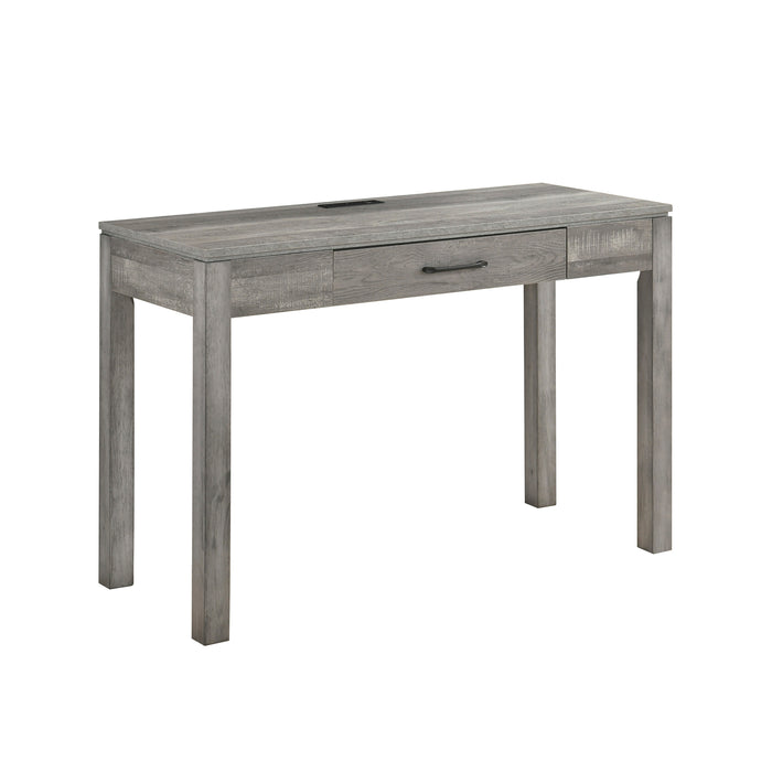OakvillePark Avenshire Rectangle 1 Drawer Writing Desk with Built-in power outlet and USB Charging Port