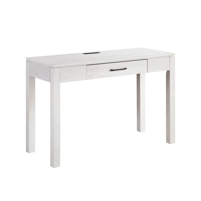 OakvillePark Avenshire Rectangle 1 Drawer Writing Desk with Built-in power outlet and USB Charging Port