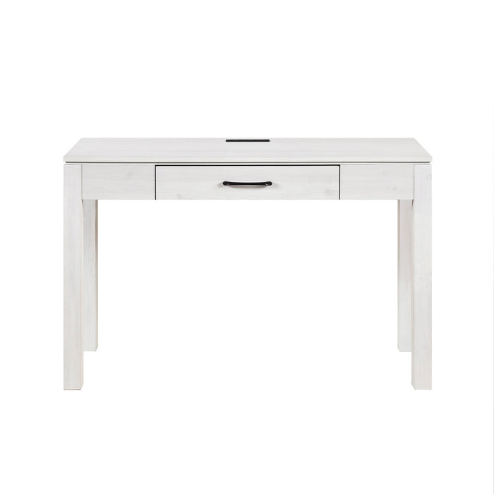 OakvillePark Avenshire Rectangle 1 Drawer Writing Desk with Built-in power outlet and USB Charging Port