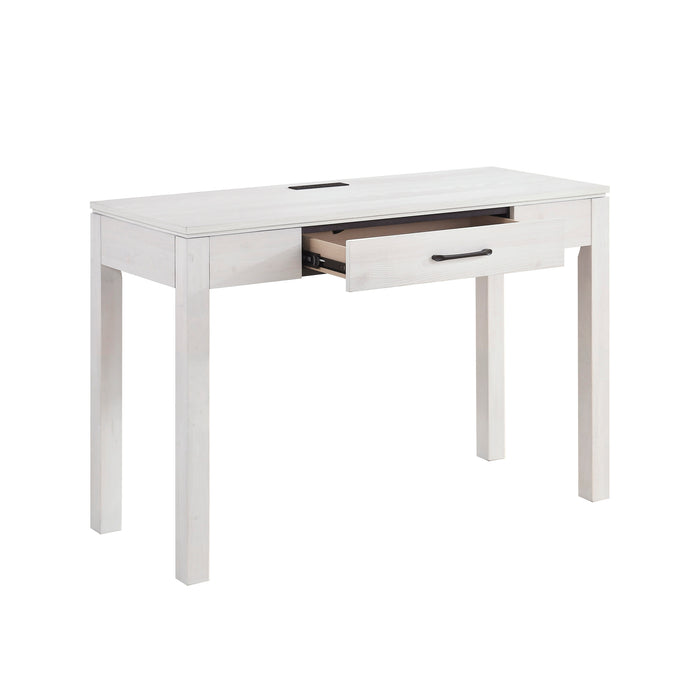 OakvillePark Avenshire Rectangle 1 Drawer Writing Desk with Built-in power outlet and USB Charging Port