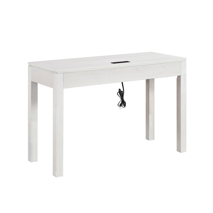 OakvillePark Avenshire Rectangle 1 Drawer Writing Desk with Built-in power outlet and USB Charging Port