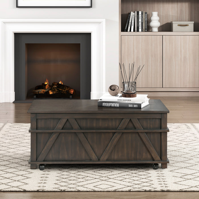 OakvillePark Lior Lift Top Cocktail Table with Casters