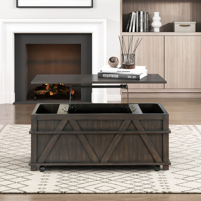 OakvillePark Lior Lift Top Cocktail Table with Casters
