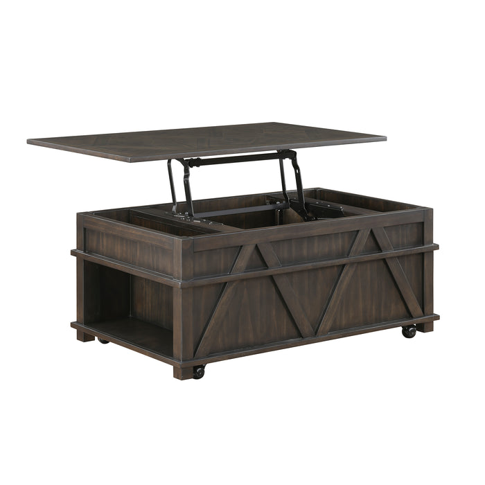 OakvillePark Lior Lift Top Cocktail Table with Casters