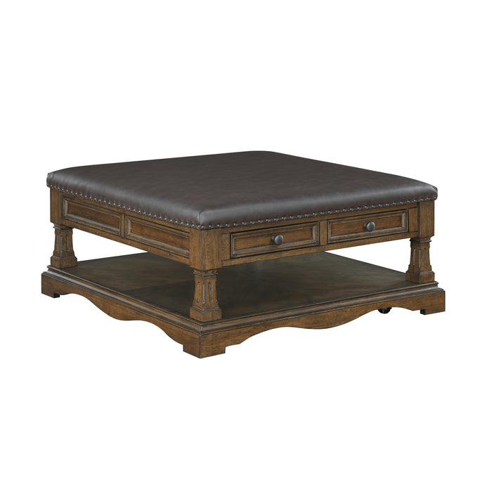 OakvillePark Soren Faux Leather Cocktail Table