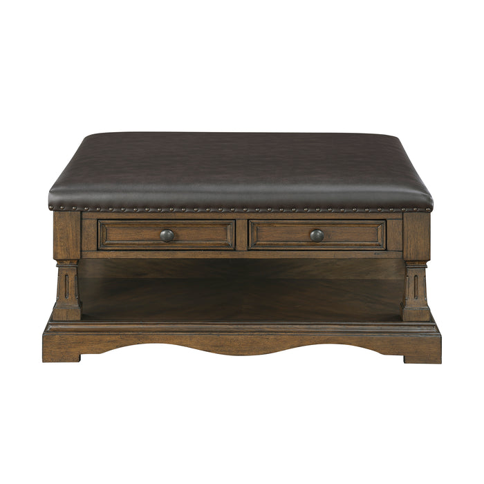 OakvillePark Soren Faux Leather Cocktail Table