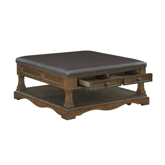 OakvillePark Soren Faux Leather Cocktail Table