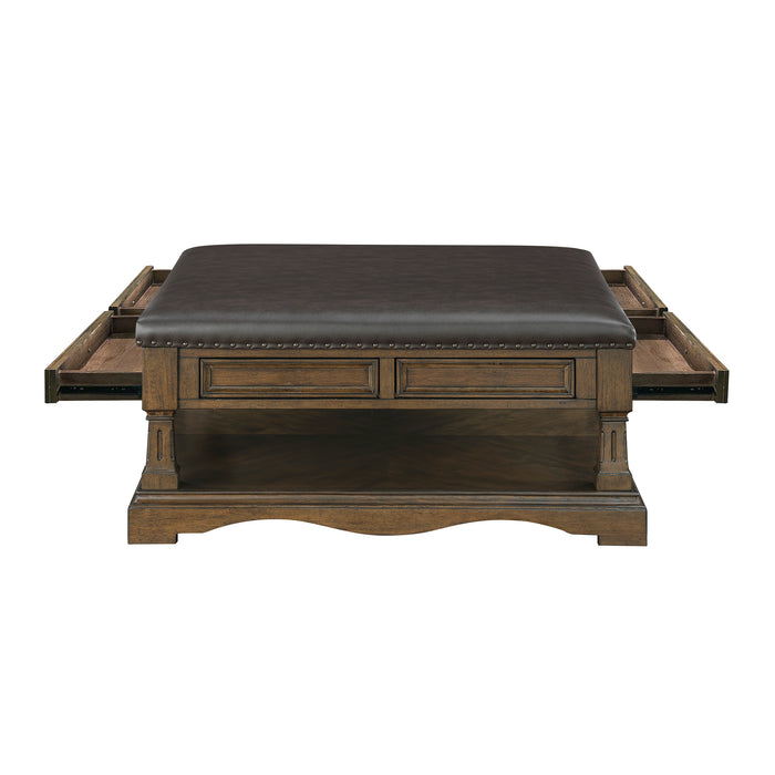 OakvillePark Soren Faux Leather Cocktail Table