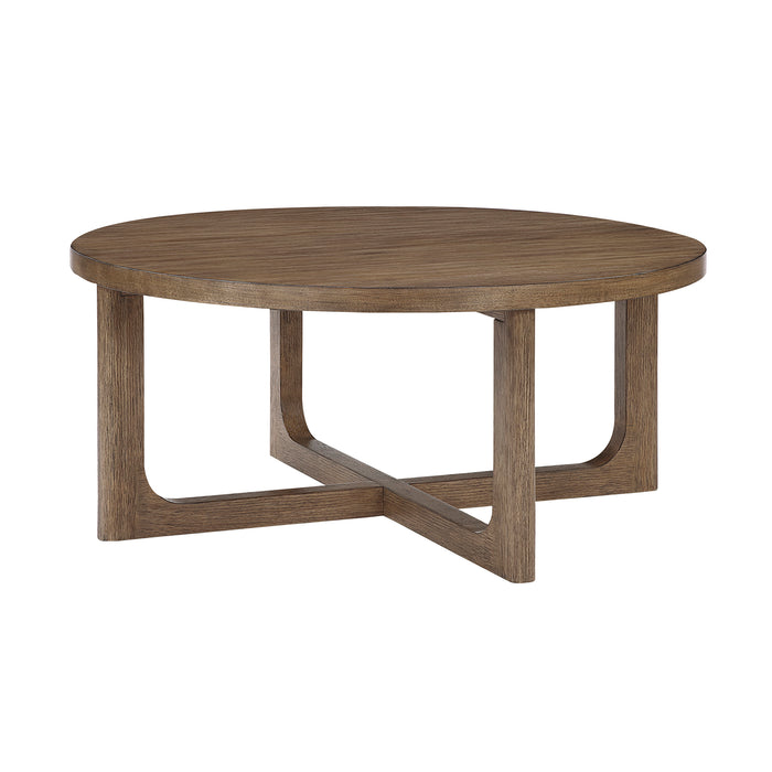 OakvillePark Elion Wood Round Cocktail Table