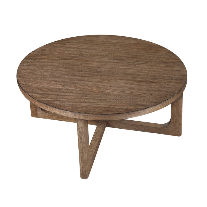 OakvillePark Elion Wood Round Cocktail Table