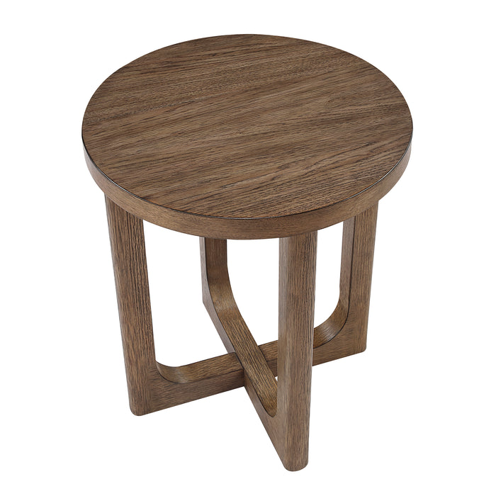 OakvillePark Elion Wood Round End Table