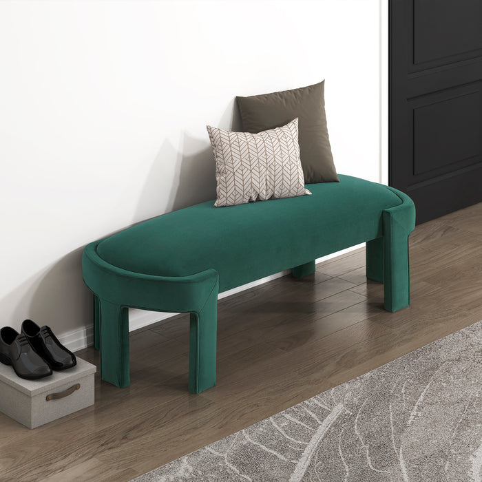OakvillePark Veywood Velvet Bench