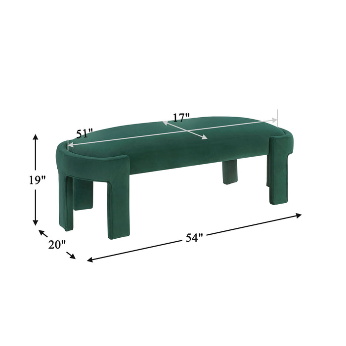 OakvillePark Veywood Velvet Bench