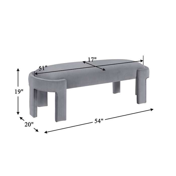 OakvillePark Veywood Velvet Bench