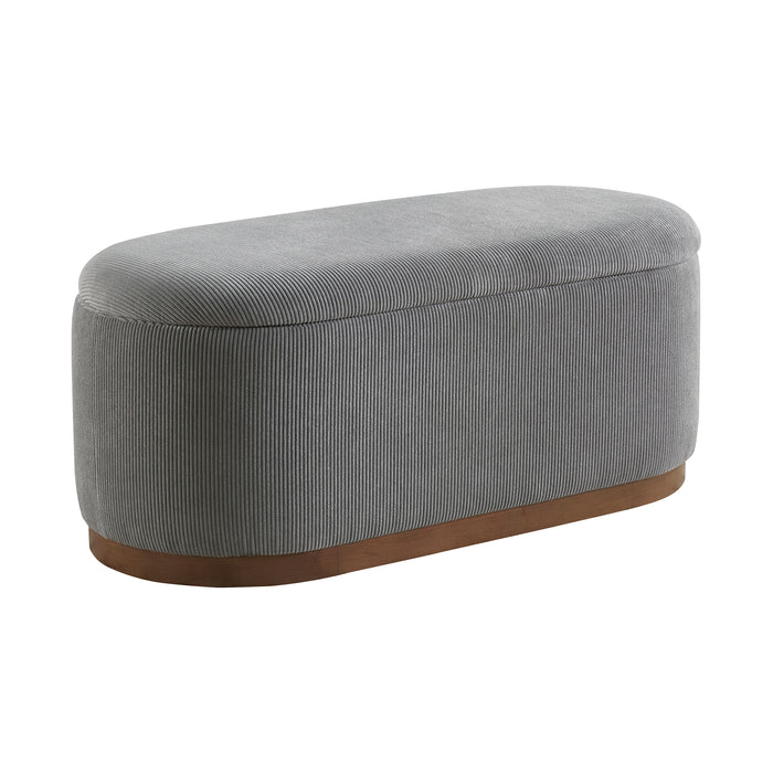 OakvillePark Lornwell Corduroy Fabric Lift Top Storage Bench