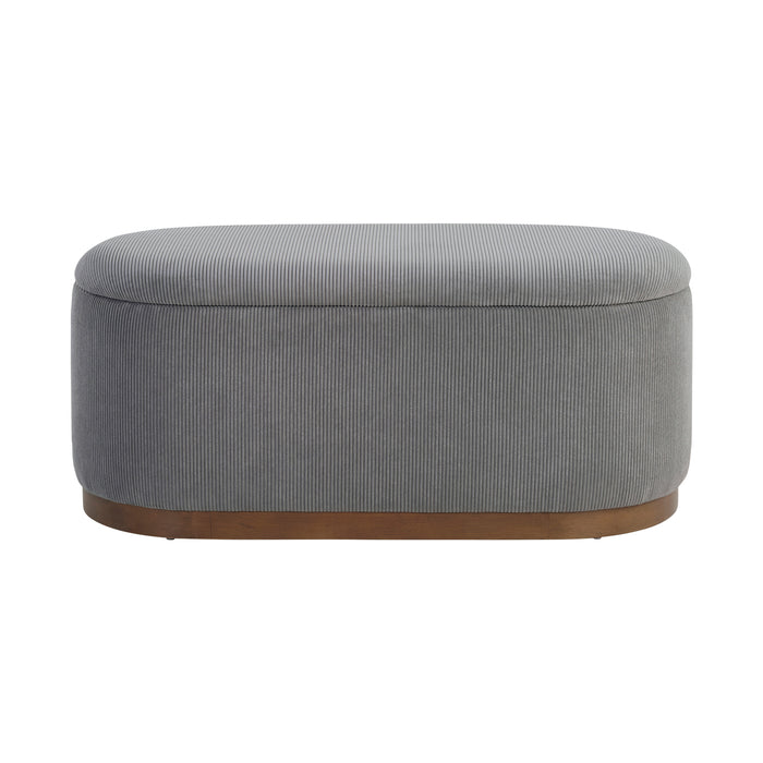 OakvillePark Lornwell Corduroy Fabric Lift Top Storage Bench