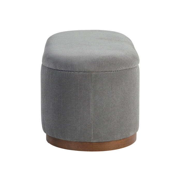OakvillePark Lornwell Corduroy Fabric Lift Top Storage Bench