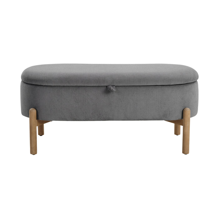 OakvillePark Terralisse Corduroy Lift Top Storage Bench
