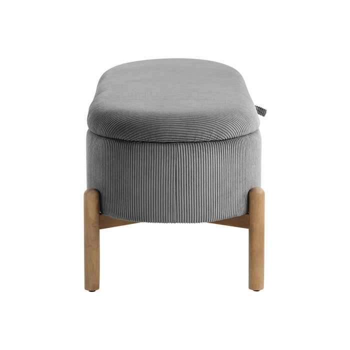 OakvillePark Terralisse Corduroy Lift Top Storage Bench