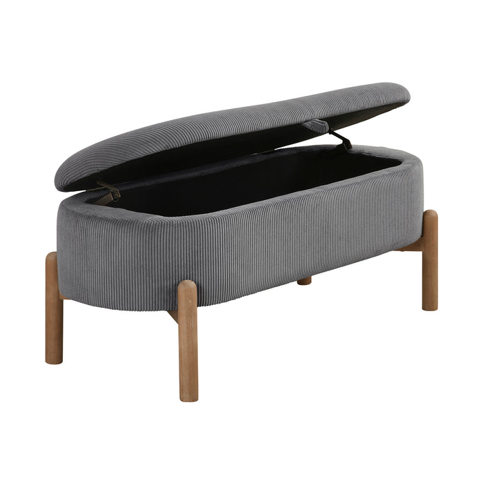 OakvillePark Terralisse Corduroy Lift Top Storage Bench