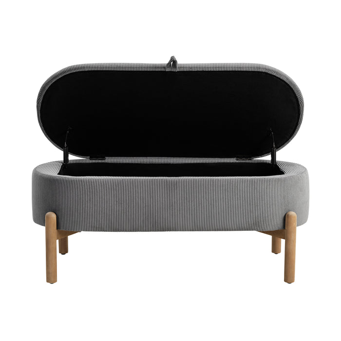 OakvillePark Terralisse Corduroy Lift Top Storage Bench