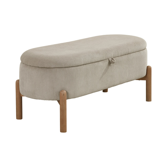 OakvillePark Terralisse Corduroy Lift Top Storage Bench
