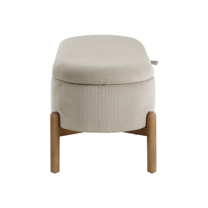 OakvillePark Terralisse Corduroy Lift Top Storage Bench