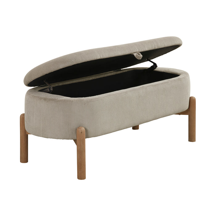 OakvillePark Terralisse Corduroy Lift Top Storage Bench