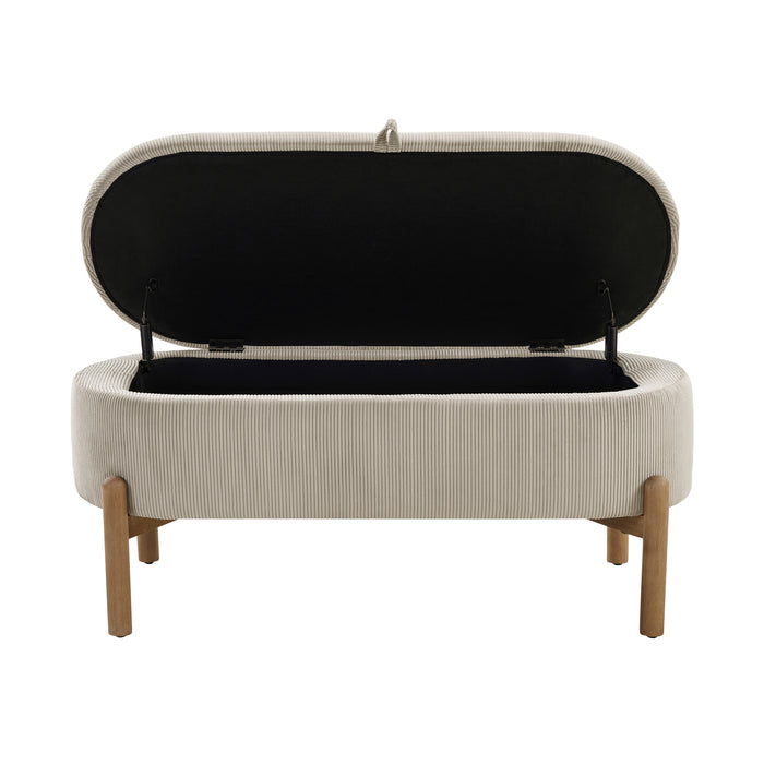 OakvillePark Terralisse Corduroy Lift Top Storage Bench