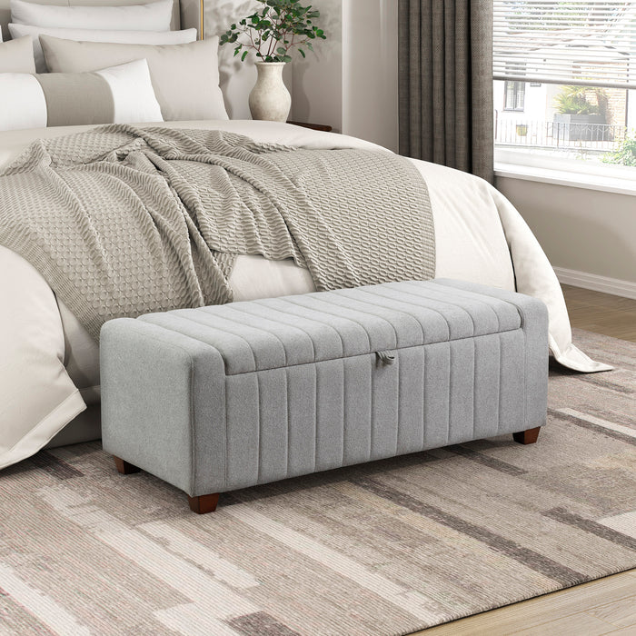 OakvillePark Millbranch Boucle Fabric Storage Bench