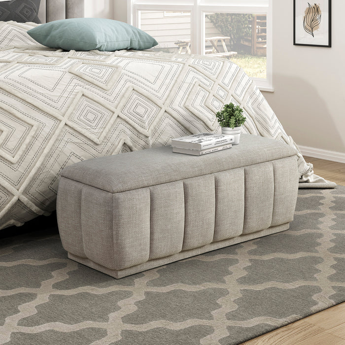 OakvillePark Halorini Textured Fabric Storage Bench