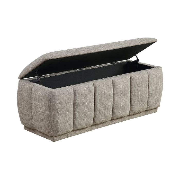 OakvillePark Halorini Textured Fabric Storage Bench