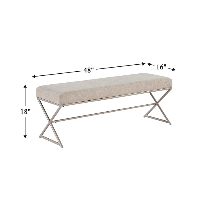 OakvillePark Crestmarsh Chenille Bench