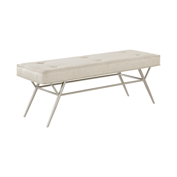 OakvillePark Seabourne Textured Fabric Bench