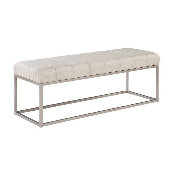 OakvillePark Avelith Textured Fabric Bench